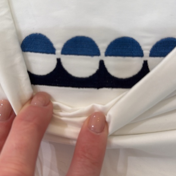 Serena & Lily TWIN Nautical White and Blue Cotton Sheets/Pillow case. - Picture 3 of 7